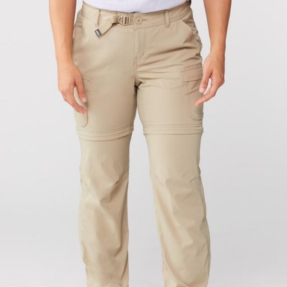 REI Pants & Jumpsuits Rei Khaki Hiking Pants Zip Off Petite Relaxed Fit Athletic Activewear